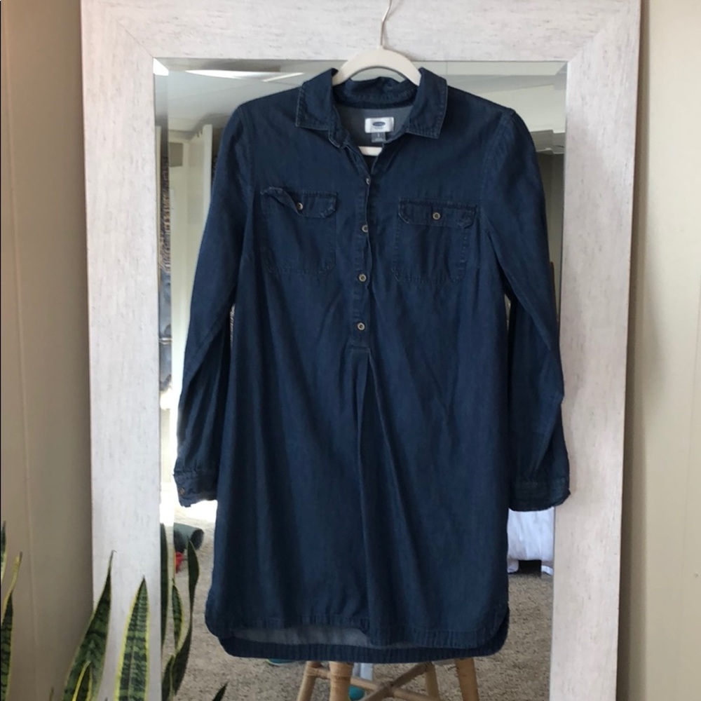 Old Navy long sleeve denim dress